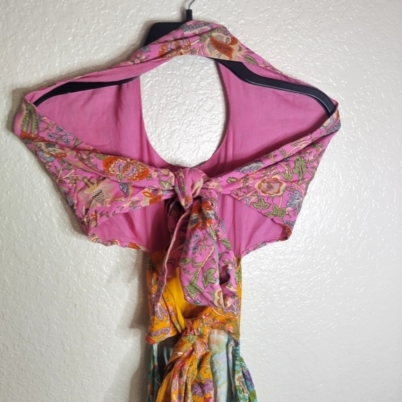 Love the label One Shoulder Midi Dress in Botanical Print sz M - Picture 8 of 12